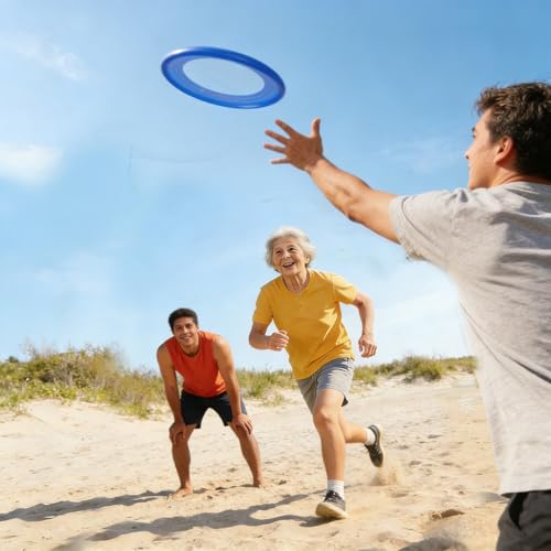5 Pack Flying Disc for Adults, Flying Ring, Beach Backyard Sports Play Colorful Discs, Outdoor Tossing Game Gift