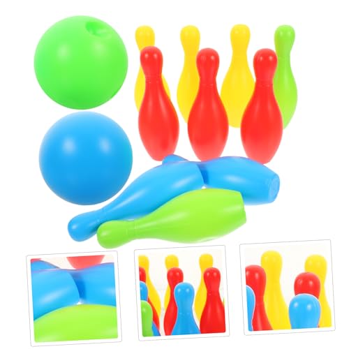 12Pcs Bowling Set Interactive Parent Simulation Game Includes Pins and Balls for Outdoor Fun and Skill Development