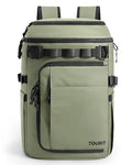 TOURIT 38 Cans Backpack Cooler: Leak Proof Waterproof 2 Insulated Compartments Soft Cooler Bag Beach Travel Camping Picnic, Sports Fan Coolers - color: Forest Green