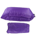 Foldable Air Sofa Inflatable Lounger, Portable Air Couch for Outdoor Travel Camping, No Pump Needed, Polyester with Carry Bag for Beach Pool Backyard