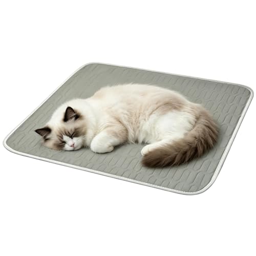 Pet Cooling Pad, Summer Heat Relief Mat for Cats Dogs, Ice Effect Sleeping Cushion with Pressure Activated Cooling Core, Lightweight Washable Resting Bed, Home Beach Use Portable Comfort