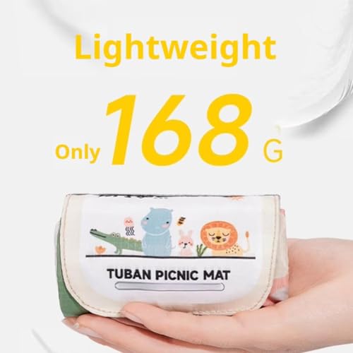 Pocket Picnic Blanket – 39″x 57″ Portable Sandproof Lightweight Camping Tarp Compact Pocket Blanket with Windproof Sand for Beach, Camping & Hiking (pup) - color: Pup