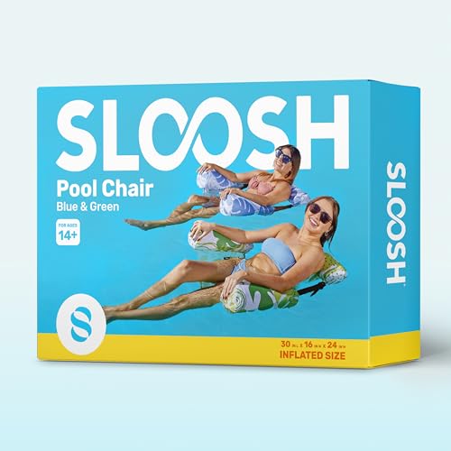 SLOOSH Inflatable Pool Floats Adult,2 Packs Floating Lounge Chairs,Blow up Pool Noodles for Adult Heavy Duty,Floating Chair for Party Summer Water Beach Lake Fun - style: Summer Leaves