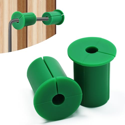 2 PCS Starlink Wall Grommets Kit 1" Silicone Wall Bushing-Waterproof Drywall Tv Cord Pass Through Split Rubber Cable Grommet for Starlink Dishy Ethernet Cables Router (Green 1-1/4" Height) - color: Green-2, size: DH 1" HT 1-1/2"