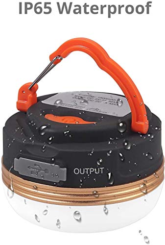 Censinda LED Camping Lantern, Rechargeable & Portable Tent Light, 300LM,3 Light Modes,1800mAh Power Bank,with Magnet Base,Electric Lantern Flashlight for Camping/Hiking/Fishing/Hurricane/Emergency