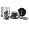 Volcano 3 Collapsible Portable Grill/Stove, Propane, Charcoal and Wood, 19500 BTU Burner, 13 Inch Cooking Surface, Camping Stove for Backpacking, Hiking, Picnic and BBQ, Carry Bag and Hose Included - style: Volcano 3 – Base Grill