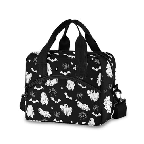Skull Gothic Insulated Lunch Bag Reusable Lunch Tote Bag Cooler Bag for Women Men Adult Lunch Box with Adjustable Shoulder Strap Leakproof Lunch Bag for Work School Picnic Camping - color: color-1