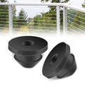 200Pack Rubber Cable Railing Grommets for 1/8" 5/32" 3/16" Cables for Wood/Metal Cable Railing Posts, 1/8" Level line Cable Railing Grommet,Cable Railing kit for Metal Posts…… - size: Horizontal