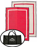 Mountain Mat 5x7 Red Outdoor RV Mat with Carry Bag – Extra Thick 5mm Recycled Poly Rug – Waterproof, Reversible, Heavy-Duty – Luxury Camping Mat for Patio, Beach, Campsite (Red with Carry Bag, 5'x7') - color: Jester Red [5x7], style: 5' x 7'