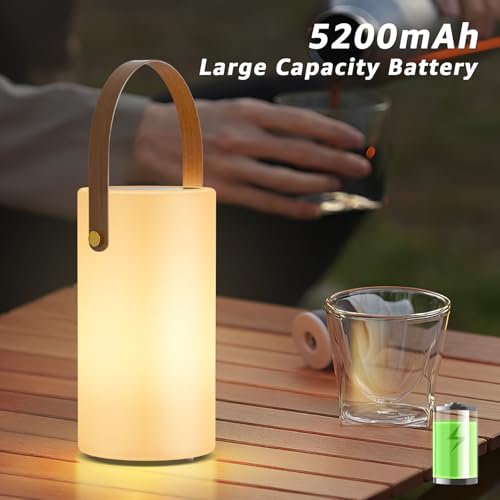 2-Pack Solar Table Lamp Outdoor Water-Resistant LED Portable Solar Lantern Warm RGB Rechargeable Cordless Lights for Patio Deck Camping - color: Bronze
