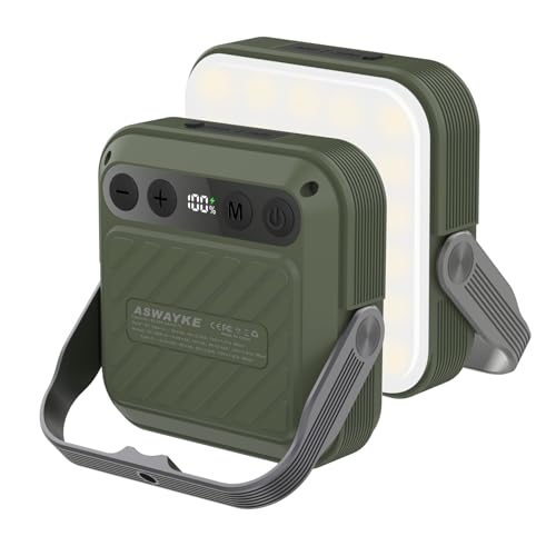 20000mAh Rechargeable LED Camping Lantern - 1600LM, QC3.0 22.5W, 4 - Color Switch, IPX5 Waterproof - Perfect for Camping, Hiking & Emergency Situations(Green) - color: Green