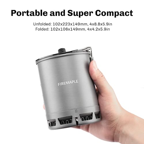 Fire-Maple Petrel Quickboil Pro Ultralight Cooking System – Compact & Fast-Boiling Backpacking Stove Pot Set, Ideal for Hiking, Solo Camping, Travelling, Hunting Trips, etc | FMC-G3 - size: Fmc-g3
