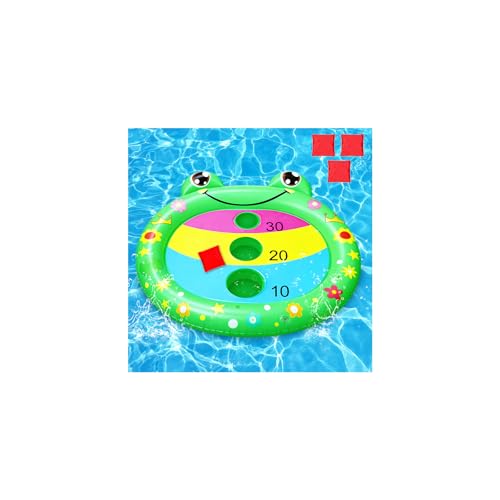 Kids Fun Pool Toys,Inflatable Frog Cornhole Board Floating Water Game Outdoor Swim Play for Adults Family,Cool Summer Party Gift for 6 7 8 9 10 12 Year Old Boy Girl Teen - style: Frog Cornhole Board