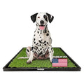 PawLyfe Potty Lawn - 20"x25" Artificial Grass Patch with Tray - Indoor and Outdoor Reusable Grass Pee Pad for Dog Training - Non-Toxic - Easy to Clean - Perfect for Apartments and on Balcony or Porch