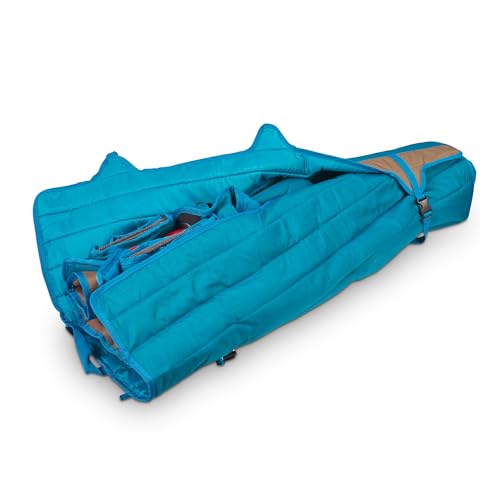 Kelty Deluxe Lounge Chair – Folding Outdoor Camp Chair, Insulated Cupholders, Customized Recline, Steel Frame, Padded Roll Storage, 2024 (Deep Lake) - color: Deep Lake / Fallen Rock
