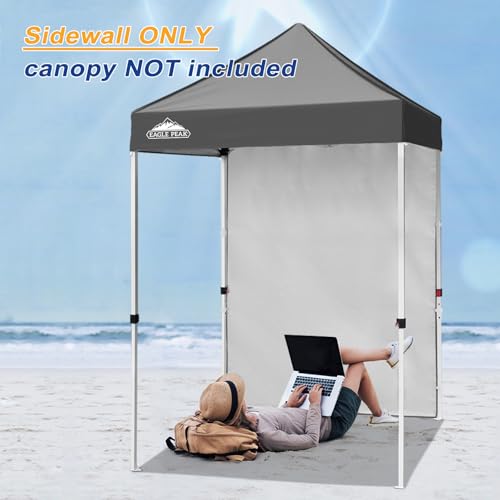 EAGLE PEAK Canopy Sidewall for 5x5 Pop Up Canopy Frame, Single Side Wall Panel Only (Fits 5x5 Straight Leg Frame, Canopy Top or Frame NOT Included), Gray - color: Gray