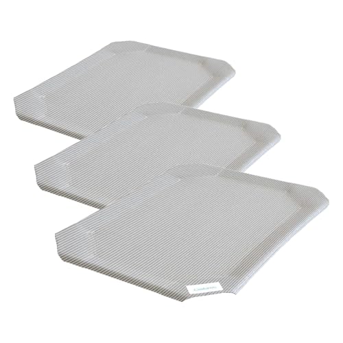 Coolaroo Original Pet Bed Replacement Cover - Grey - Large (43.5" x 31.5") (Pack of 3) - color: Grey, size: Large (Pack of 3), style: Large