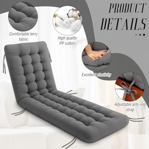 Vercraft Long Floor Cushion Large Floor Cushion with Brushed Cotton 74.8 x 27.5 x 3.15 in Jumbo Lounger Pillow for Outdoor Indoor Bay Window Meditation Yoga Reading Sleeping (1 Pc,Dark Gray) - color: Dark Gray