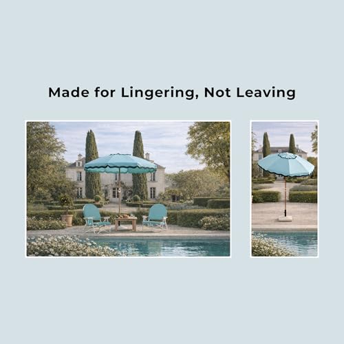6FT Patio Beach Umbrella for Outdoor, UPF 50+ Sun Shade for Patio, Backyard, Garden, Pool and Beach, Tilt Adjustable, Portable, Harbour Cypress Green - color: Harbour Cypress Green