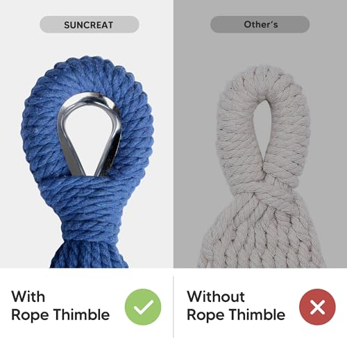 SUNCREAT Hammock Replacement for Stand, Double Hammock Without Stand, Ocean Stripes - color: Ocean Stripes, size: Medium