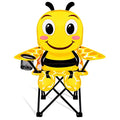 KABOER Kids Outdoor Folding Lawn and Camping Chair with Cup Holder and Carrying Bag, Children's Camping Chairs - color: Bee