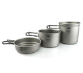 Keith Titanium Ti6014 3-Piece Pot and Pan Cook Set - 2400ml