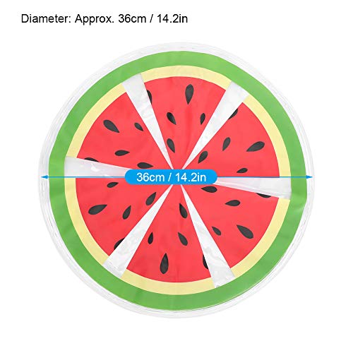GLOGLOW Dog Cooling Mat, PVC Fruit Pattern Dog Ice Pad Watermelon Travel Round Cooler Mat Water Cooling Cushion Cats Dogs (Watermelon) Beds