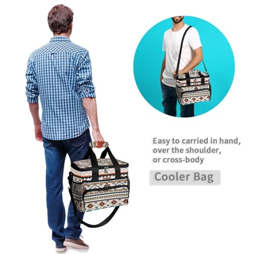Cooler Bag Insulated Picnic Bag Large Lunch Box Reusable Tote Bag Soft Sided Portable Beach Cooler Grocery Camping - color: D488