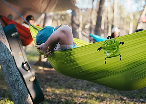 KAMMOK Roo Single UL - Ultralight Camping Hammock, Water Repellent, Portable, Durable, Indoor/Outdoor Hammock Moss Green - color: Moss Green, size: Roo Single Ultralight
