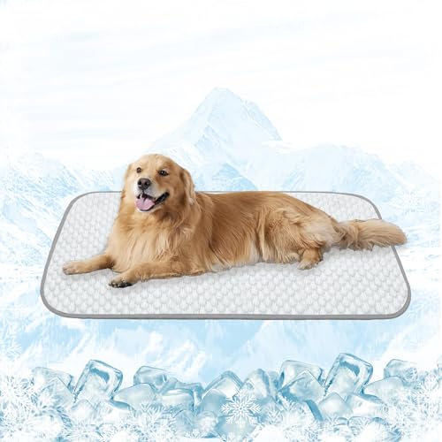 MICROCOSMOS Pet Cooling Mat & Sleeping Pad- Breathable Bubble Surface, EZ Clean. Keep Cooling for Pets, Kids and Adults in Summer.(GreyWhite, 59" x 40") - color: GreyWhite, size: 59" x 40"
