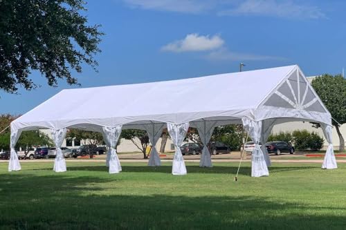 DELTA 40'x20' PE Marquee Party Tent, Tents for Parties, Large Wedding Tent, Carpas para Fiestas,Heavy Duty Canopy, Outdoor Event with Waterproof Top + 5 Storage Bags - style: 40'x20' PE Marquee Tent