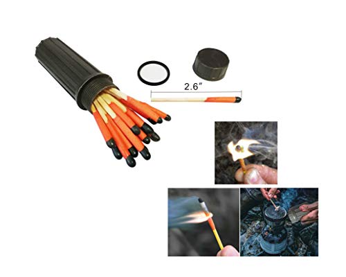 eGreen Survival Fire Starter Kit – Windproof Matches, Wax Rope, Cable Saw, Emergency Blanket, 14-in-1 Survival Tool – Bug Out Gear for Camping, Hiking, Earthquake Prep