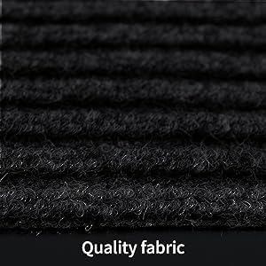 TANYOYO 2' X 4' Ft Commercial Grade Door Mat, Heavy Duty Indoor Outdoor Carpet Runner, Non-Slip Vinyl Backed Utility Doormat for Mudroom, Garage, Courtyard & High Traffic Areas, Black - color: Black, size: 2' x 4' (Rectangular)