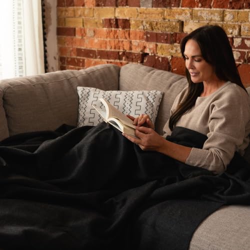 Arcturus Military Wool Blanket - Warm, Thick, Washable - Great for Outdoors, Camping, Stadium Blanket, Picnics, Travel - Car & Bushcraft Survival Kits - color: Charcoal