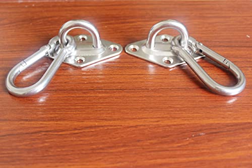 MHMYDZ 1000 lb Capacity Heavy Duty Hammock Hanging kit Ultra Durable Hooks Carabiners for Hammock Stand Hammocks Swing Chair,Multiple Indoor Outdoor Suspension Ceiling Hooks