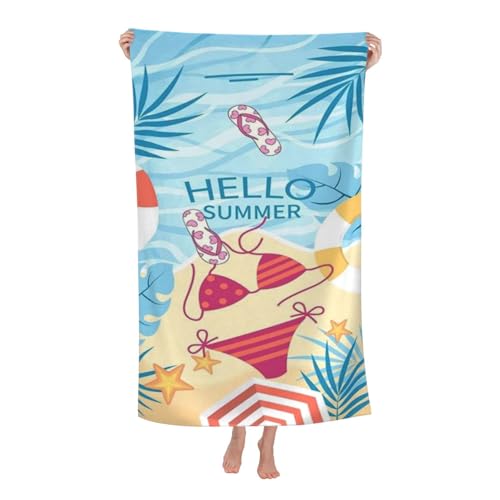 Cute Beach Towel for Women/Adults, Personalized Microfiber Beach Towels Bulk, Quick Dry Beach Towel for Pool, Lightweight Bath Towels Oversized Clearance 30"x 60" - color: Lingerie1, size: 30"x 60"