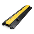 Yescom Cable Ramp Protector 1 Channel Garden Hose Protecitive 22000 Lbs Load Capacity Heavy Duty Speed Bump for Road Driveway Walkway - size: 2.4"h - 1 Channel