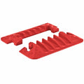 Checkers 5 Channel Industrial Drive Over Cable Protector End Capsfor 1.25" Lines, 40k/Axle Load Capacity Hose and Cable Ramp for Heavy Duty Equipment, Made in the USA, Orange, CPEC5X125-O - size: 40k/Axle Load Capacity, style: End Caps