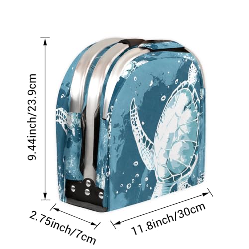 Picnic Basket, MARYHFENVA Collapsible Shopping Basket 40L Large Market Basket with Handles Reusable Folding Grocery Basket for Picnic Travel - color: Turtles(style 2)