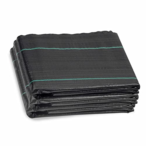 Landscape Fabric 6ft X 50ft Weed Barrier Landscape Fabric Heavy Duty Premium 3.2oz Garden Fabric Weed Barrier Weed Block Gardening Mat,Woven Geotextile Fabric Ground Cover Weed Barrier - size: 6X50 FT