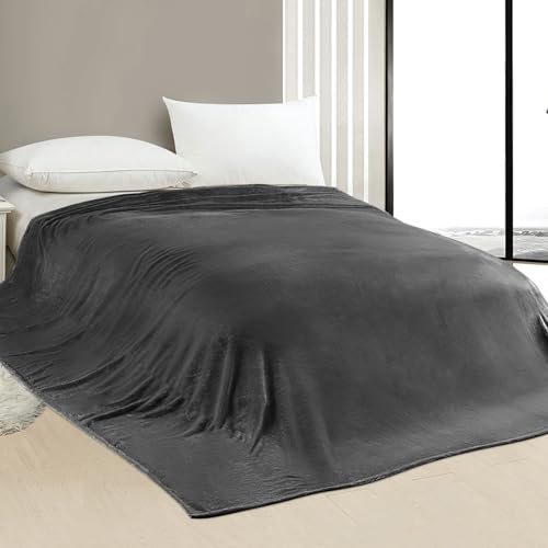 Edenleaf Oversized Blanket 120x120 Inches, Giant Huge Companion for Bed, Sofa,Travel and Camping, Extra Large Big Soft Blanket Fits The Whole Family and Outdoors, Dark Grey 10'x10' - color: Dark Grey