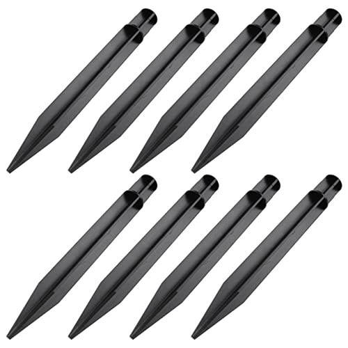 8pcs Plastic Ground Spikes Solar Torch Lights Stake Resistant Spikes Plug Replacement for Garden Lawn Light