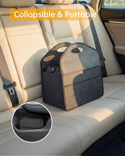 6 Cup Drink Carrier with Handle, Portable Felt Reusable Cup Holder for Hot & Cold Drinks, Coffee Carrier for Delivery, Takeout, Picnics, Parties - size: 6 Cup