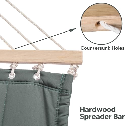 SUNCREAT Standing Hammock with 15 ft Stand, Hammocks for Outside, Gray Green - color: Gray Green, size: 15 ft Stand