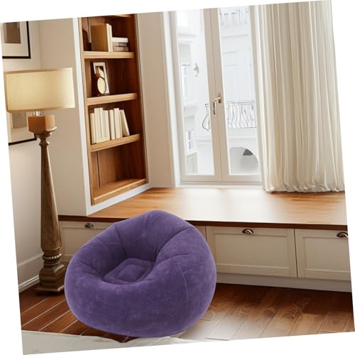 Cabilock Inflatable Bean Bag Chair with Flocked Material Portable Lazy Sofa for Indoor and Outdoor Use for Living Room Bedroom Camping and Relaxation Includes Pump and Storage Convenience