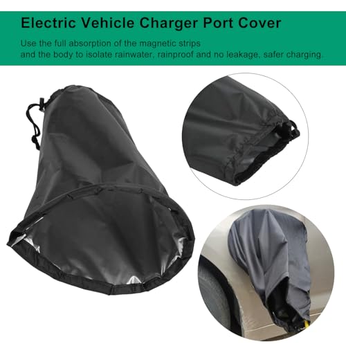 EV Charger Plug Cover, Waterproof Outdoor EV Charger Cover, Rain Sun UV Snow Dust All Weather Protection, Electric Car Charging Port Plug Cover (Speaker Magnet) - color: Speaker Magnet