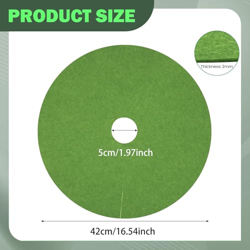 10Pcs Tree Weeding Barrier Mats Ground Covers Tree Protection Mats for Landscaping, Green - color: green