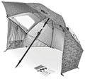 Sport-Brella Premiere UPF 50+ Umbrella Shelter with Patented Side Panels and Tilt Mechanism, Heavy-Duty 1.25 Inch Center Pole, Auger Anchor for Sand and Grass - color: Black Camo, style: REG