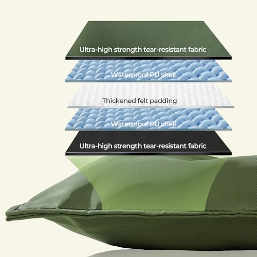 Chew Proof Indestructible Dog Bed for Aggressive Chewers, Durable & Waterproof Crate Pad, Machine Washable Tough Kennel Bed for Small Dogs, Indoor Outdoor Pet Bed, X-Small (17"x23", Green) - size: X-Small (17"x23")