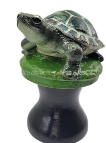 OKaucheeky Decorative Heavy-Duty Steel Rolling Hose Guide Turtle, 100% Handcrafted, Made in the USA by a Women-Owned Small Business, Each is One-of-A-Kind Hand-Painted